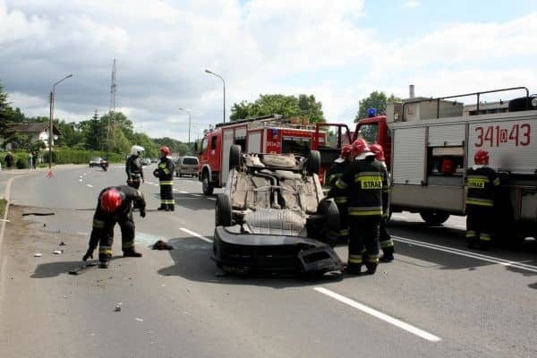 Dachowanie po wódce, z psem na "pokładzie"