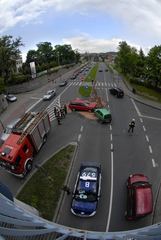 Kolizja przy wiadukcie