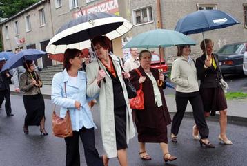Kryształowy Weekend w strugach deszczu