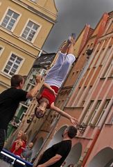 Dunki poskakały przy ratuszu