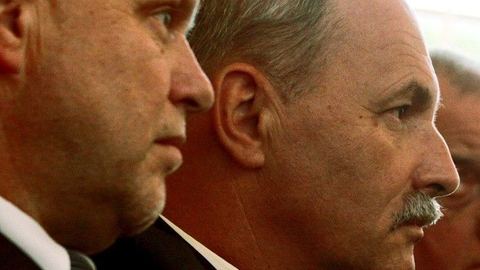 Wojciech Jastrzębski z zastępcą prezydenta Zbigniewem Szereniukiem.