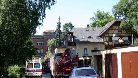 Wybuchł junkers przy ul. Norwida