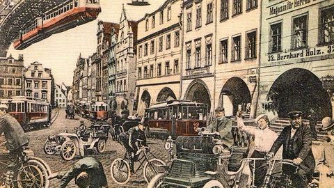 Tak w 1906 roku Niemcy wyobrażali sobie Jelenią Górę przyszłości...