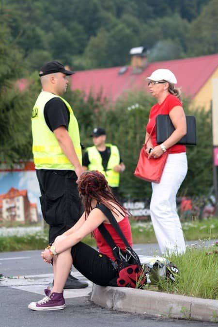 Nie zdążyła przejechać