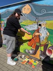 Mural pełen legend na Orlim