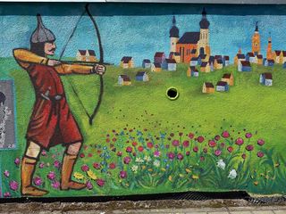 Mural pełen legend na Orlim