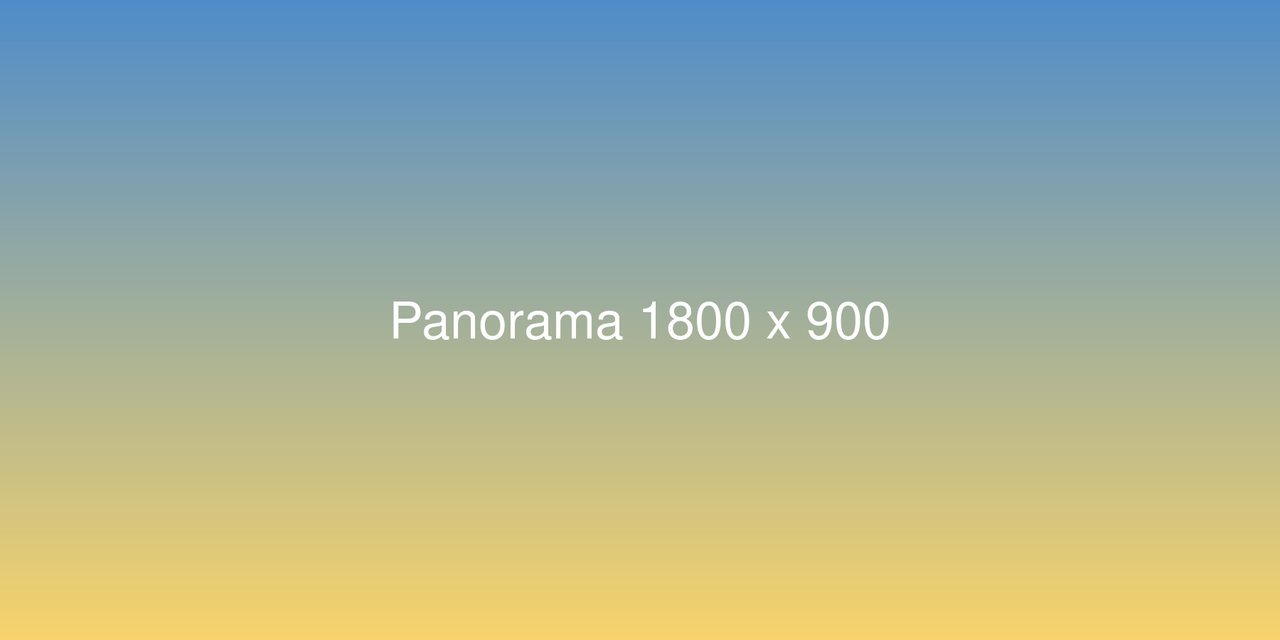 Panorama 1800 x 900