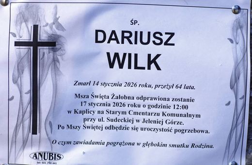 Zmarł Dariusz Wilk