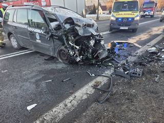 Nietypowa "czołówka" na krajówce