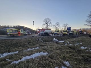 Nietypowa "czołówka" na krajówce