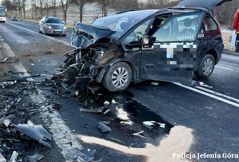 Nietypowa "czołówka" na krajówce