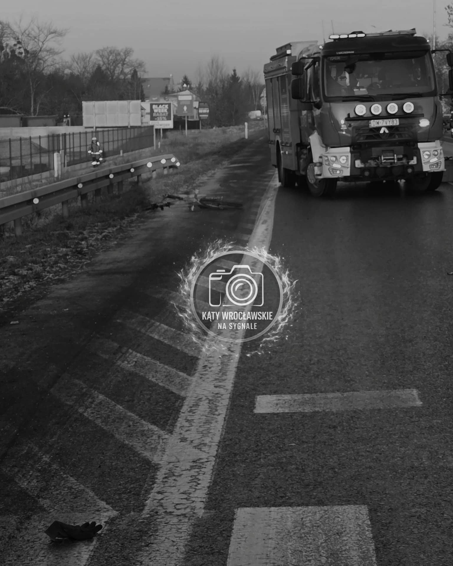 Rowerzysta śmiertelnie potrącony przez kierowcę busa