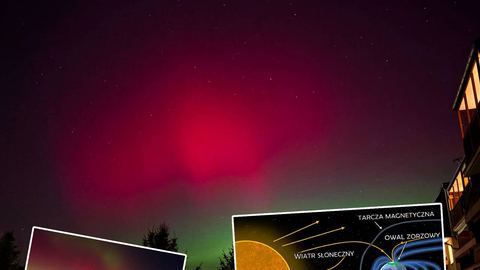 Zorza polarna nad Polską