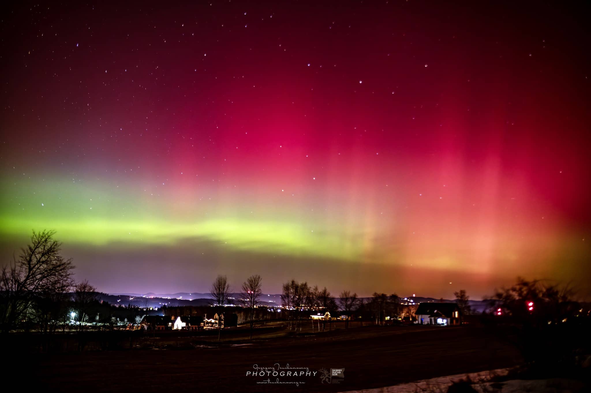 Zorza polarna nad Polską