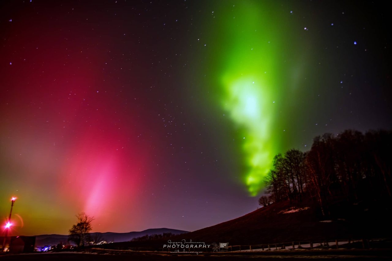 Zorza polarna nad Polską