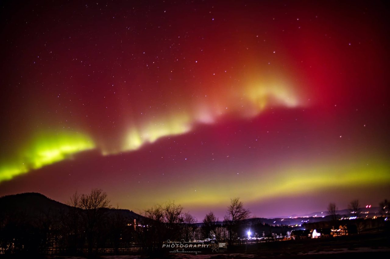 Zorza polarna nad Polską