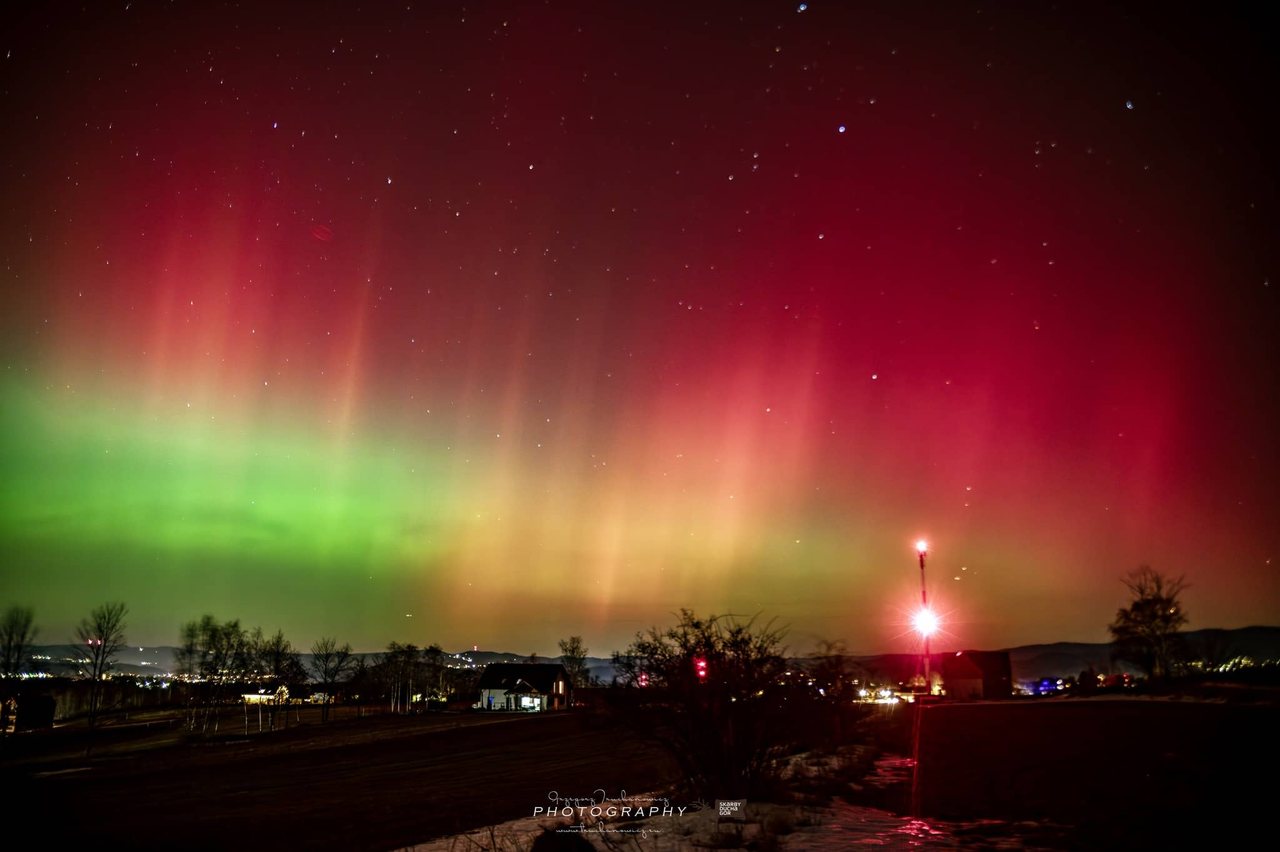 Zorza polarna nad Polską