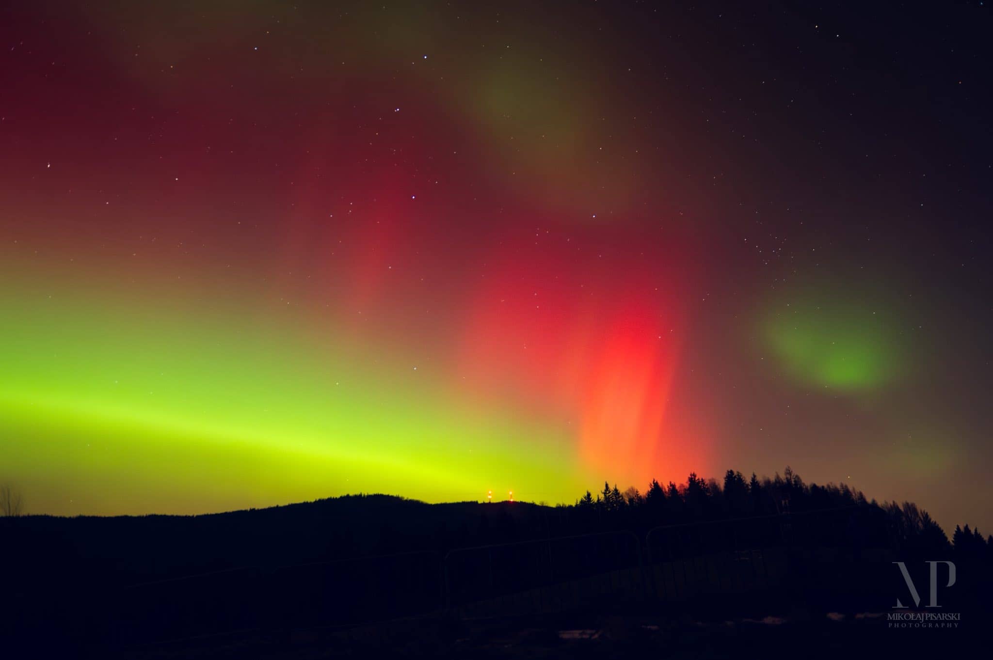 Zorza polarna nad Polską