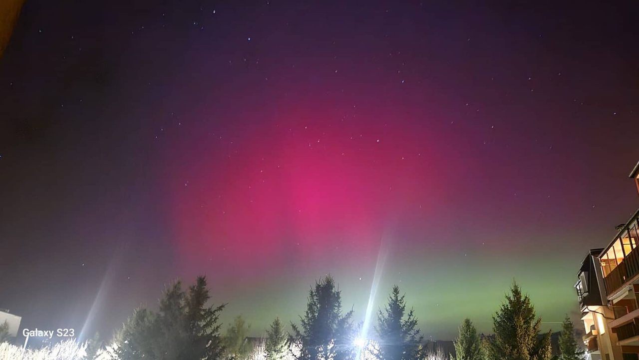 Zorza polarna nad Polską
