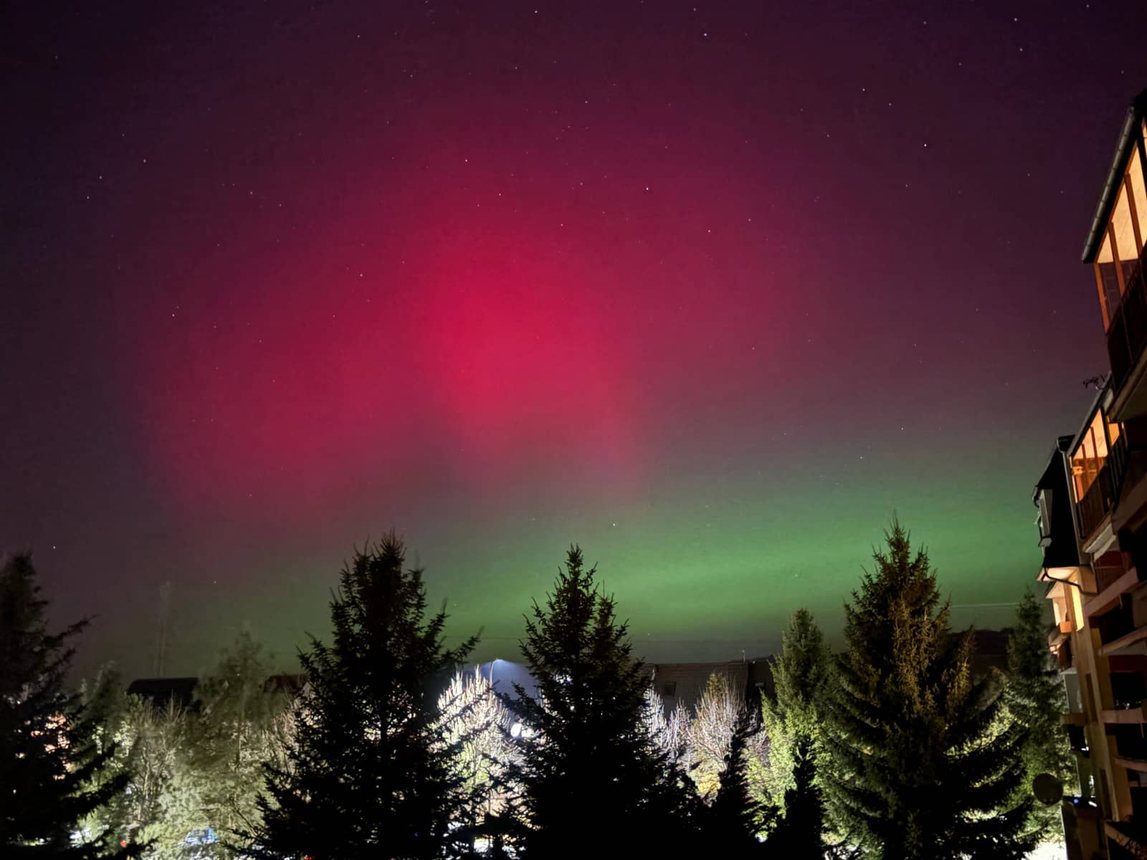 Zorza polarna nad Polską
