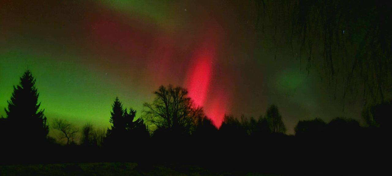 Zorza polarna nad Polską