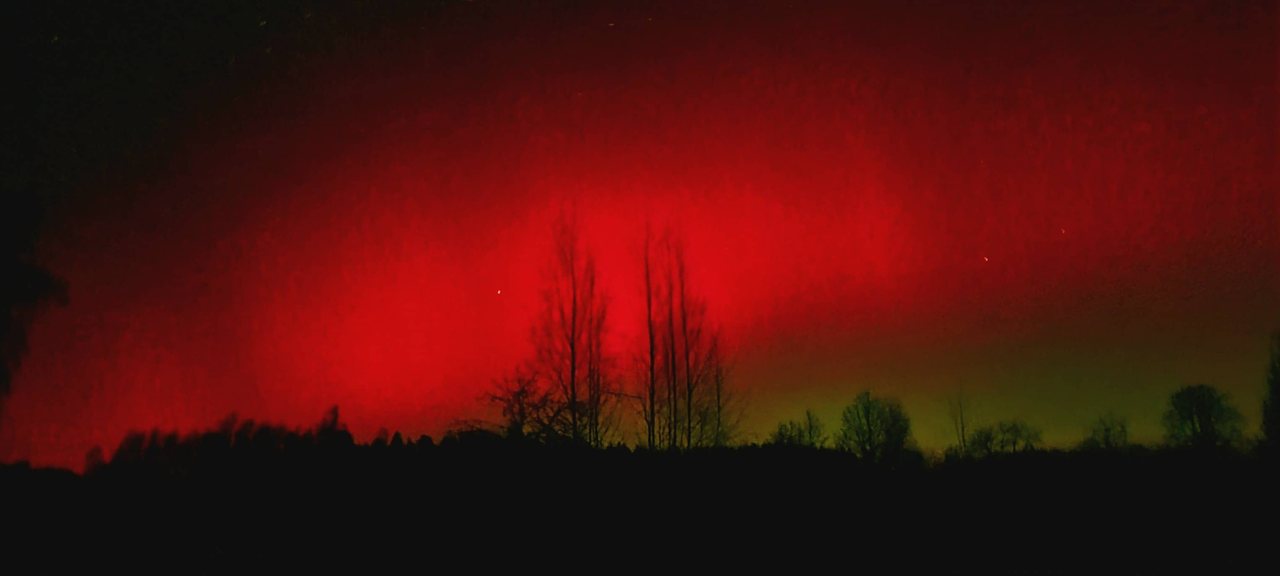 Zorza polarna nad Polską