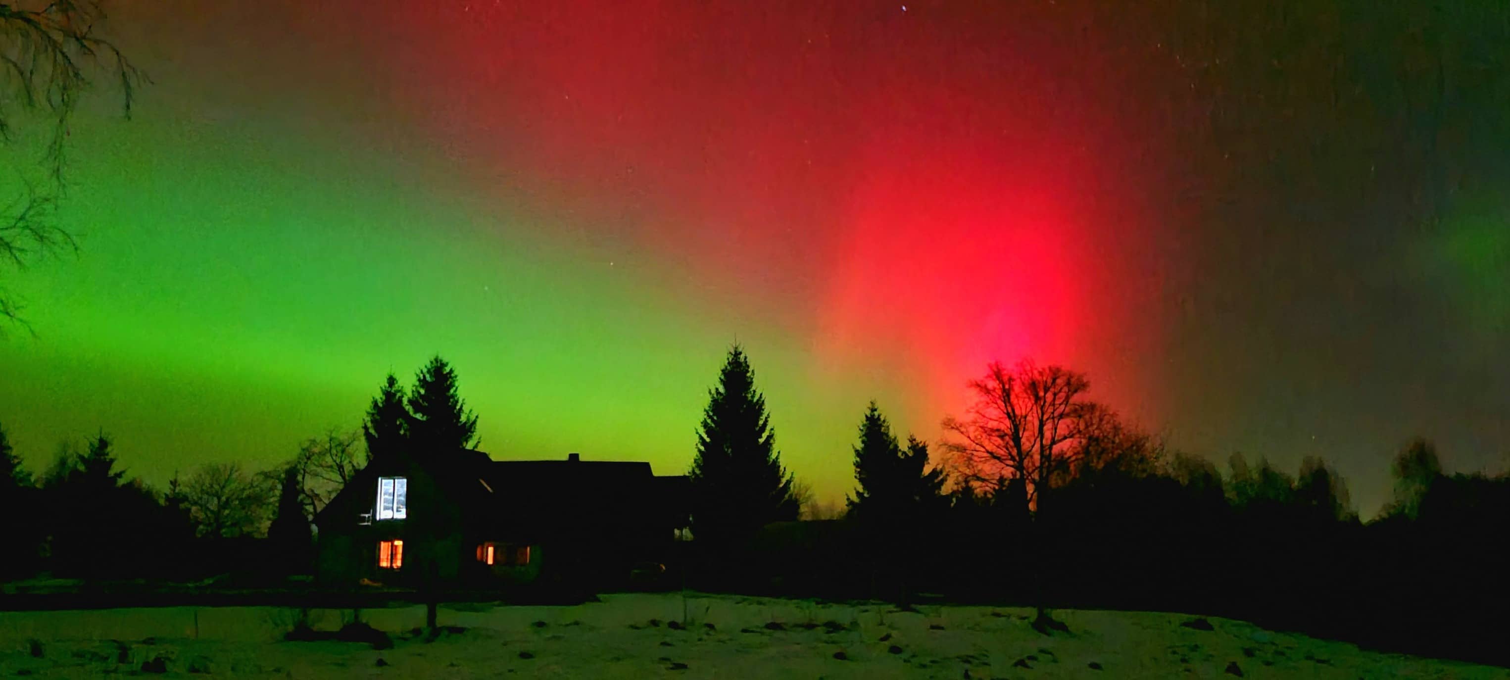 Zorza polarna nad Polską