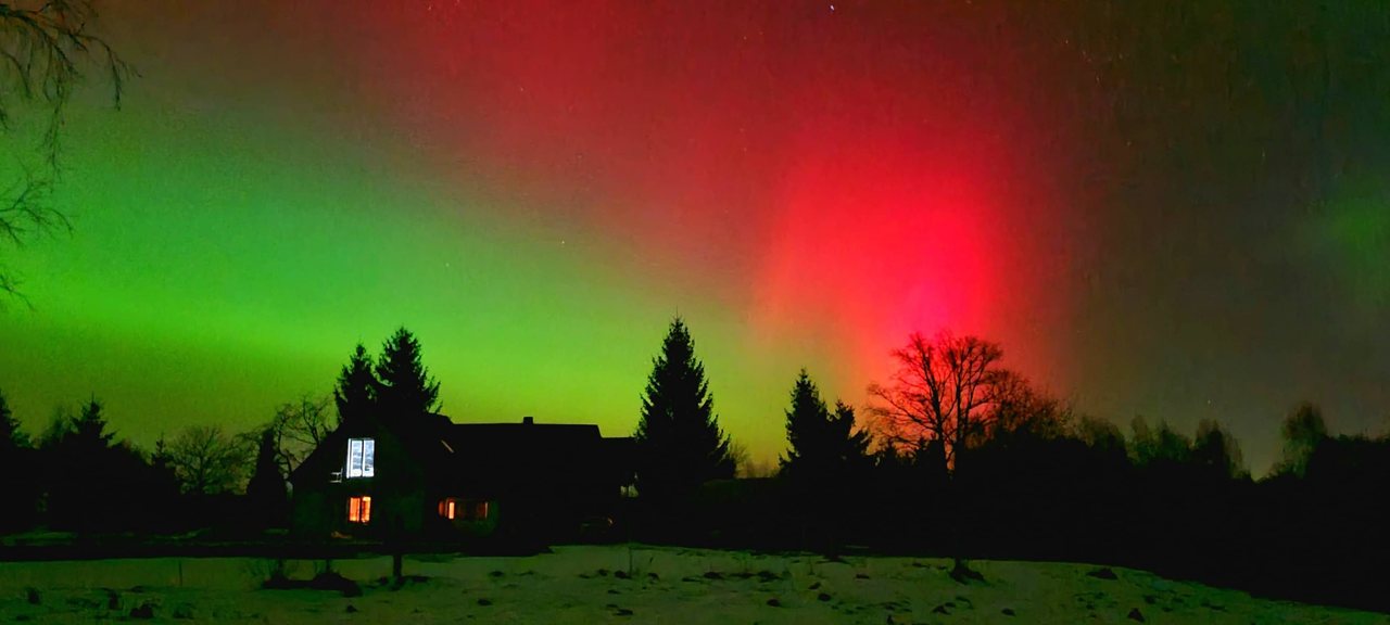 Zorza polarna nad Polską