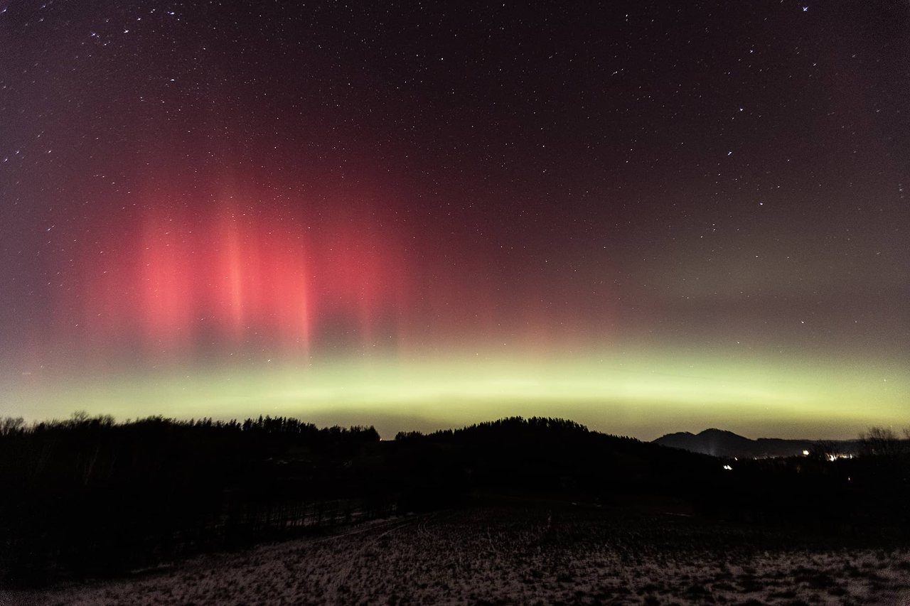 Zorza polarna nad Polską