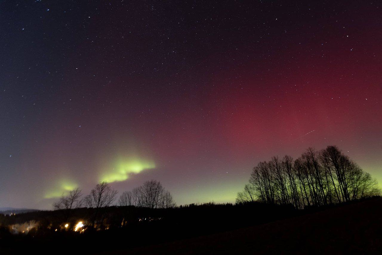 Zorza polarna nad Polską