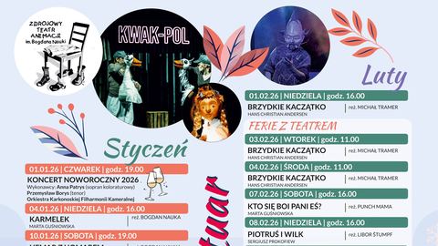 Nowy rok pełen teatru w Zdrojowym Teatrze Animacji