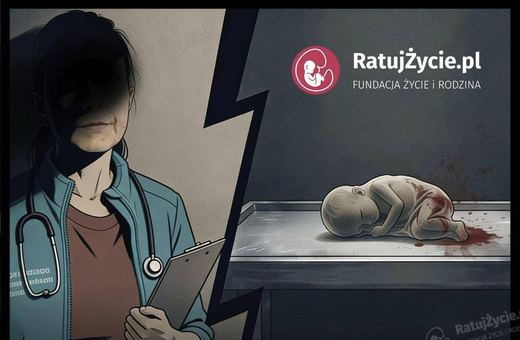 Protest przeciw aborcji przed szpitalem