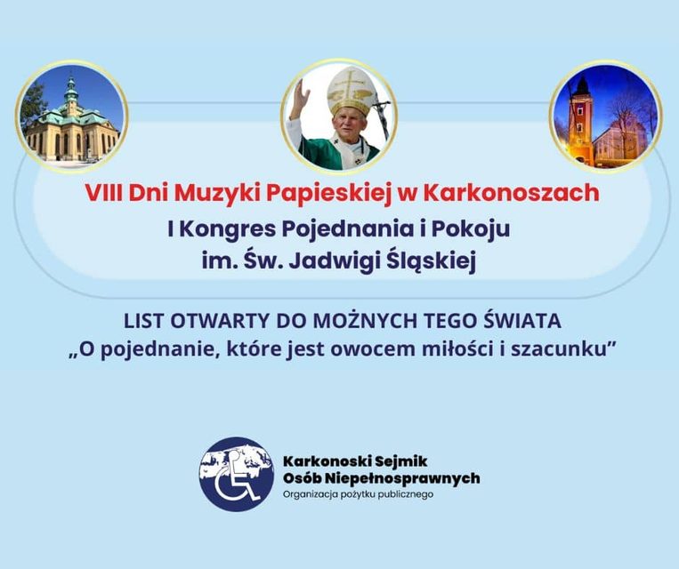 List “O pojednanie” do Możnych tego Świata