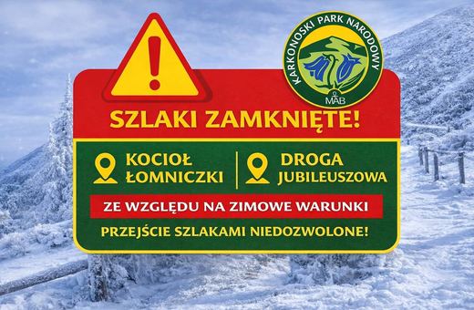 Zagrożenie lawinami, zamykają szlaki