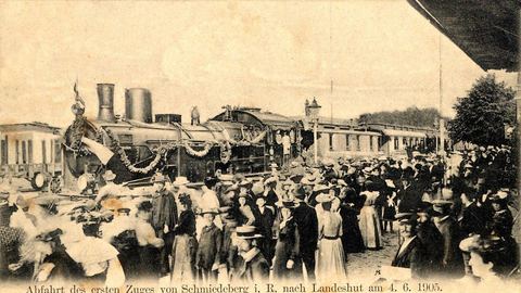 Pierwszy pociąg z Kowar do Kamiennej Góry – 4.06.1905