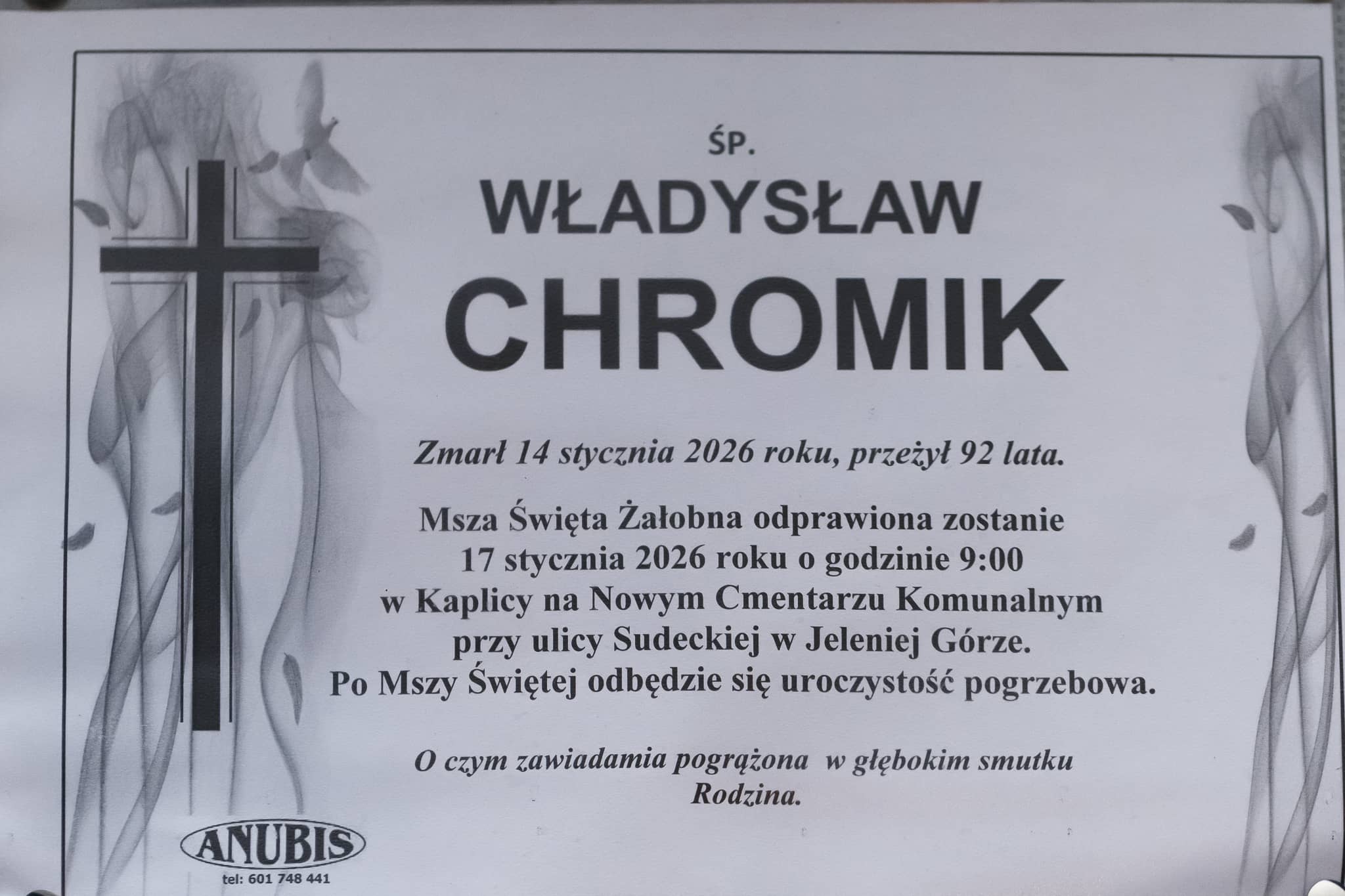 Zmarł Władysław Chromik
