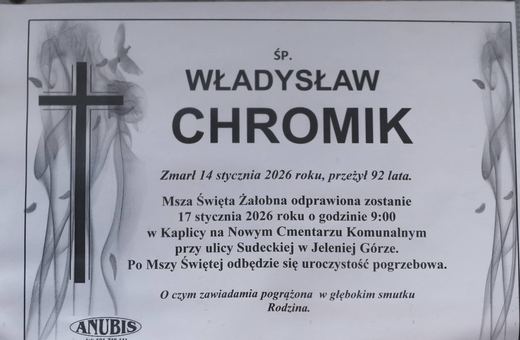 Zmarł Władysław Chromik
