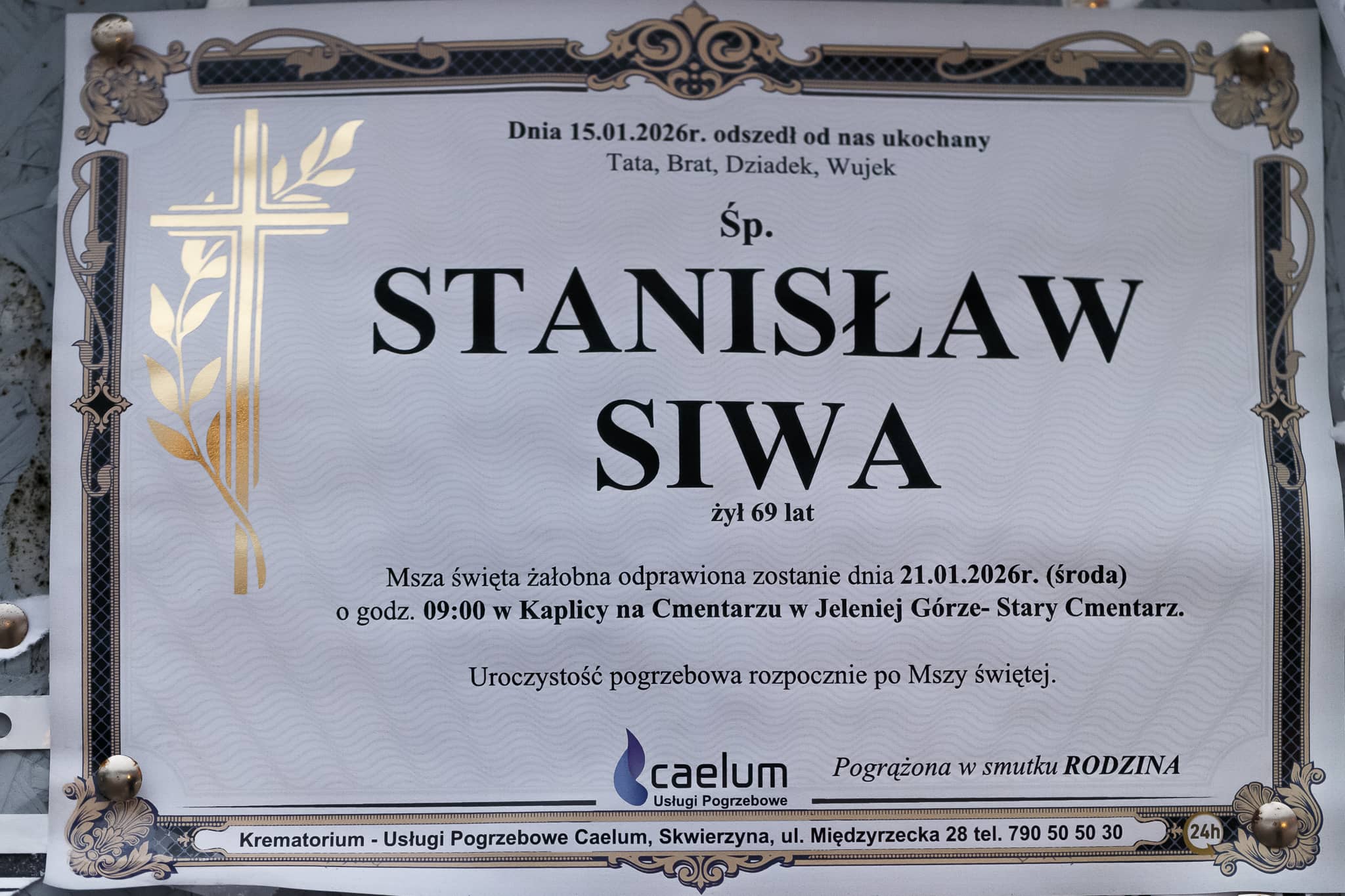Zmarł Stanisław Siwa