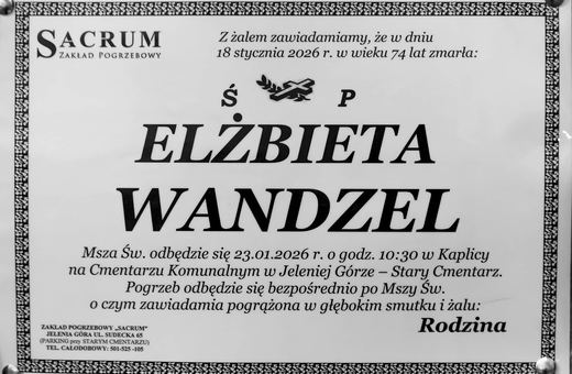 Zmarła Elżbieta Wandzel