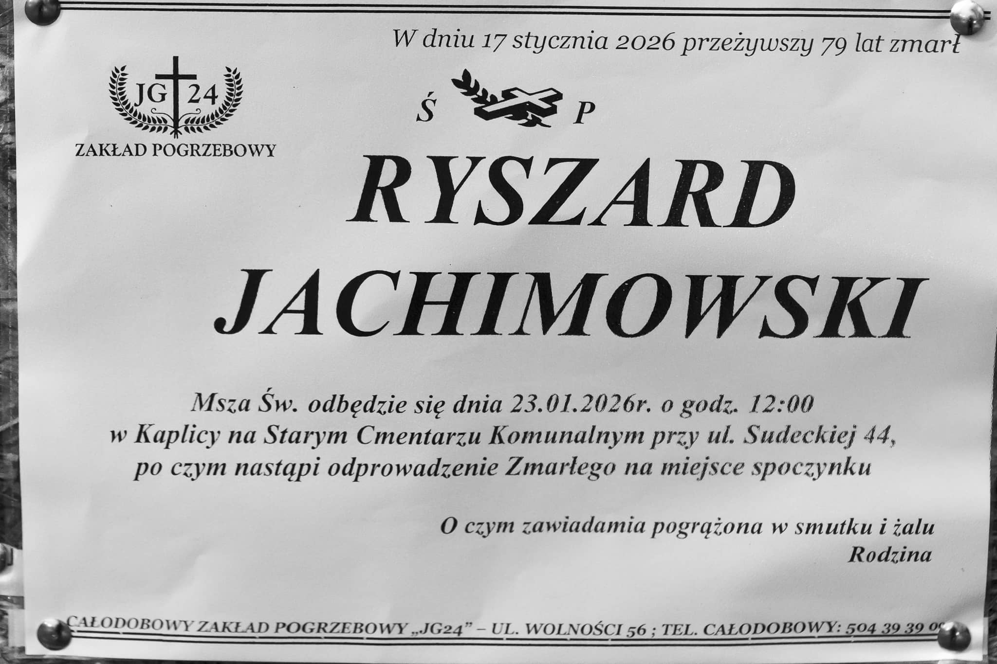 Zmarł Ryszard Jachimowski