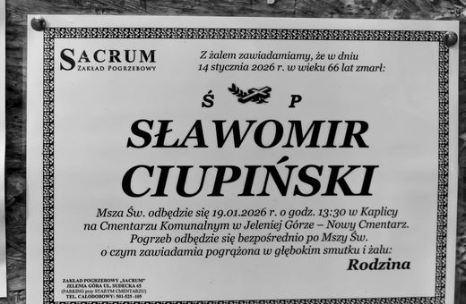 Zmarł Sławomir Ciupiński