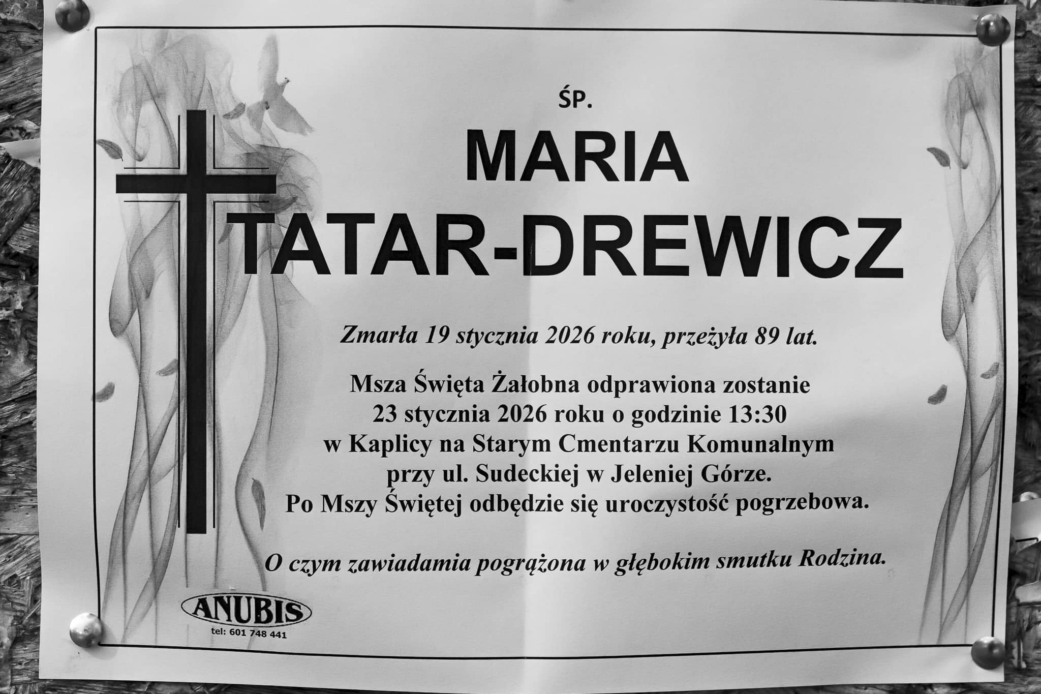 Zmarła Maria Tatar–Drewicz