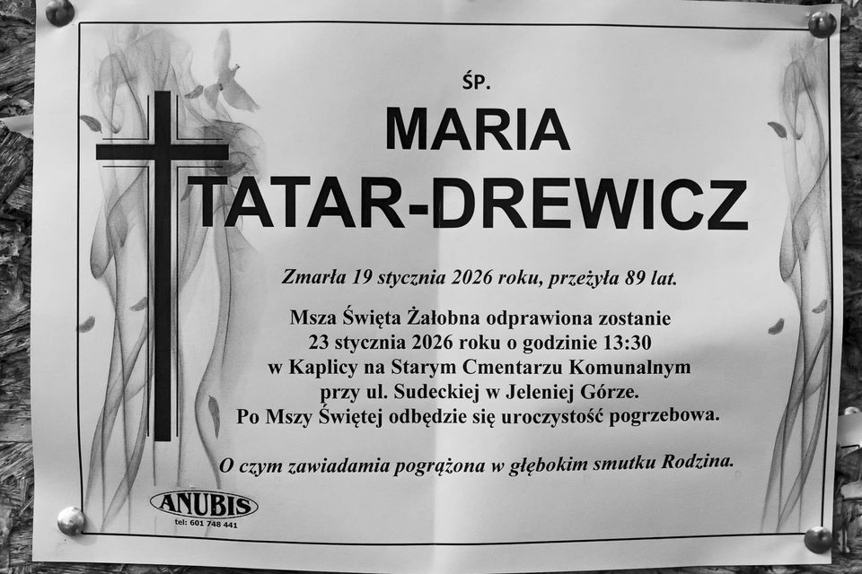 Zmarła Maria Tatar–Drewicz