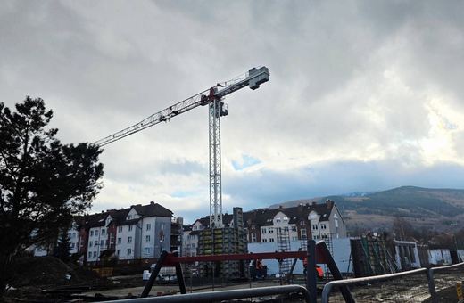 Nowy blok komunalny szybko się wznosi