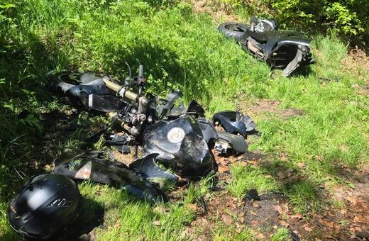 Poważny wypadek motocyklisty