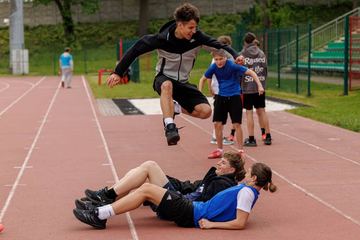Organizacyjna klapa podczas szkolnych igrzysk