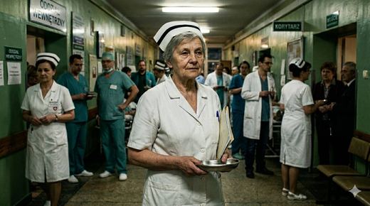 Tak wkrótce mogą wyglądać szpitalne korytarze. Ludzi w szpitalach będzie coraz więcej a pielęgniarki zaczną odchodzić z pracy.