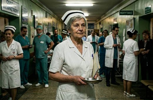 Tak wkrótce mogą wyglądać szpitalne korytarze. Ludzi w szpitalach będzie coraz więcej a pielęgniarki zaczną odchodzić z pracy.