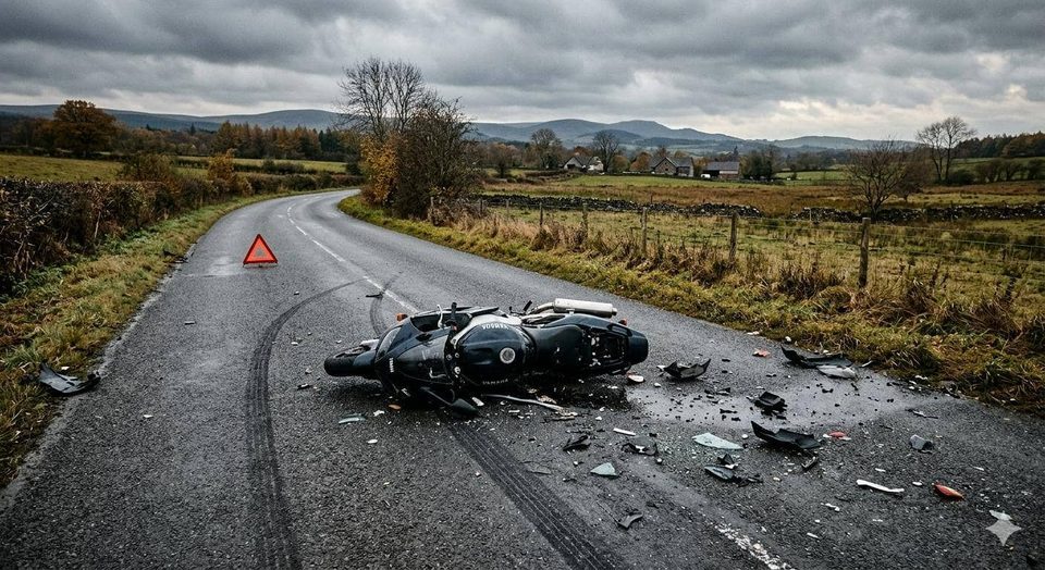 Potrącił motocyklistę i uciekł. Ofiara ma uszkodzony kręgosłup