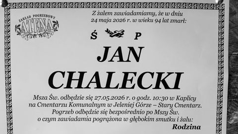Zmarł Jan Chalecki
